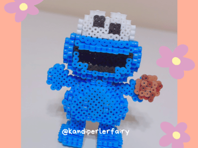 Elmo & Cookie Monster 3d Perler&nbsp;Beads