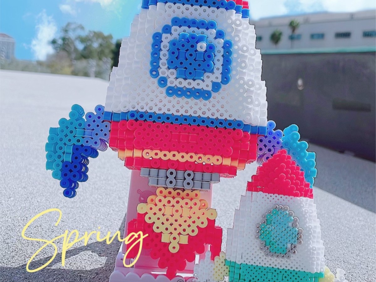 Space Rocket 3D Perler&nbsp;Figure