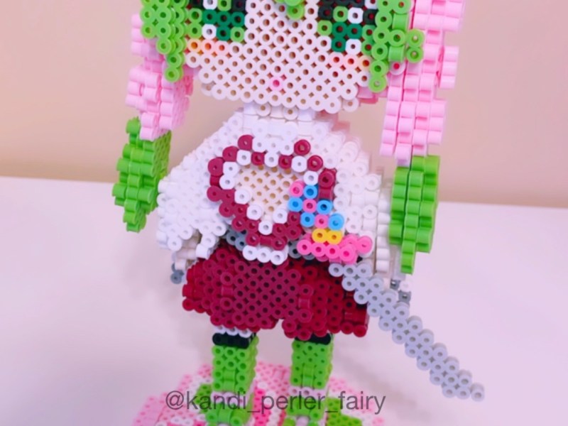 Mitsuri Anime Girl3D Perler&nbsp;Figure